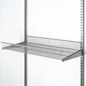 Полка-корзина проволочная 438х900 мм, серая