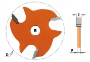 Фреза пазовая (диск) Z3 F=8 D=47,6x2,2