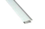 Профиль врезной для LED-ленты, Хром матовый 24,3/17*6.9*3000мм.