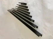 Ручка торцевая прямоугольная 192/250, ширина 32 мм (300), черный матовый