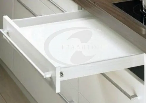 Боковины с роликовыми направляющими, длина 450 мм, высота 54 мм, белые, для системы MultiTech