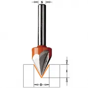 Фреза пазовая с углом 60гр. Z3 S=8 D=12,7x11