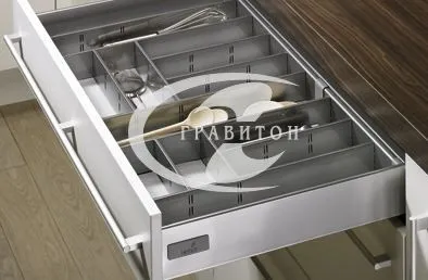 Организация для столовых приборов, ширина 450 мм, сталь