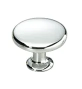 Ручка-кнопка Н76, хром d=30мм (АЛЮМИНИЙ)
