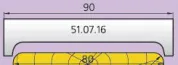 51.07.16 Ножи профильные  L=90 мм.