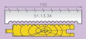 51.13.34 Ножи профильные  L=100 мм.