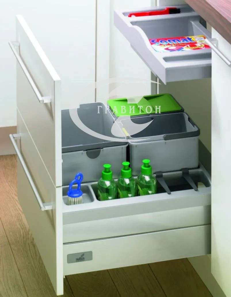 Система сортировки отходов за фасадом ящика InnoFlex 600