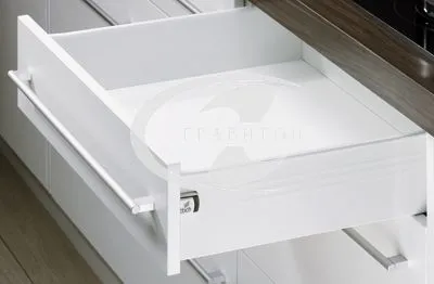 Боковины с роликовыми направляющими, длина 350 мм, высота 150 мм, белые, для системы MultiTech