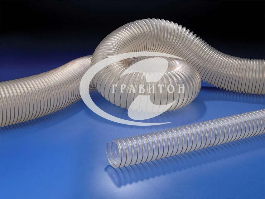 Воздуховод  для удаления отходов д/о ПУ ф100 мм  (бухта 15 м)