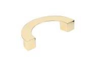 Ручка-скоба Н80-96, сатиновое золото ПОЛУКРУГ