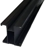 Вертикальный профиль Х Черный матовый L= 5.4м