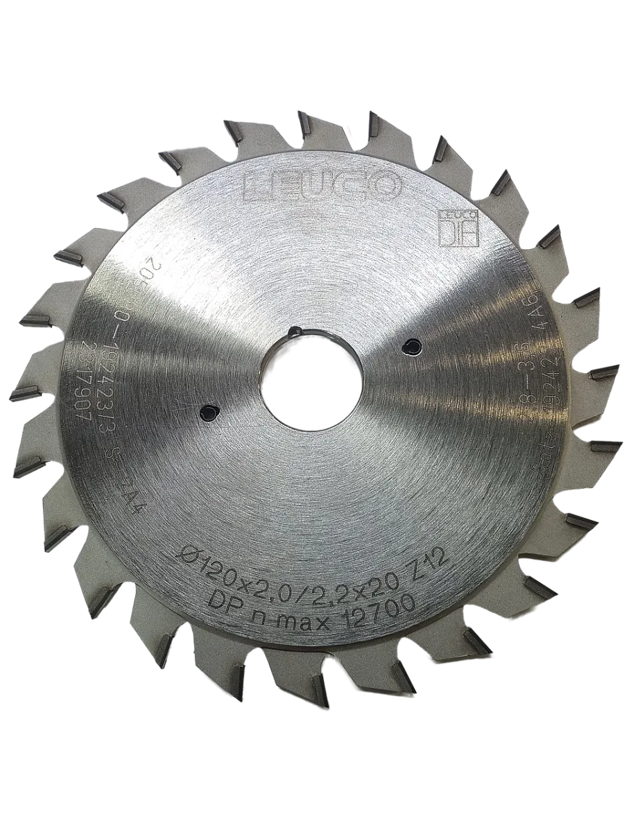 Пила дисковая подрезная 120*2,8-3,8*20*12+12 ES DIA Leuco