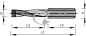 167184 Сверло 5*57,5*10 LHDD   Leuco