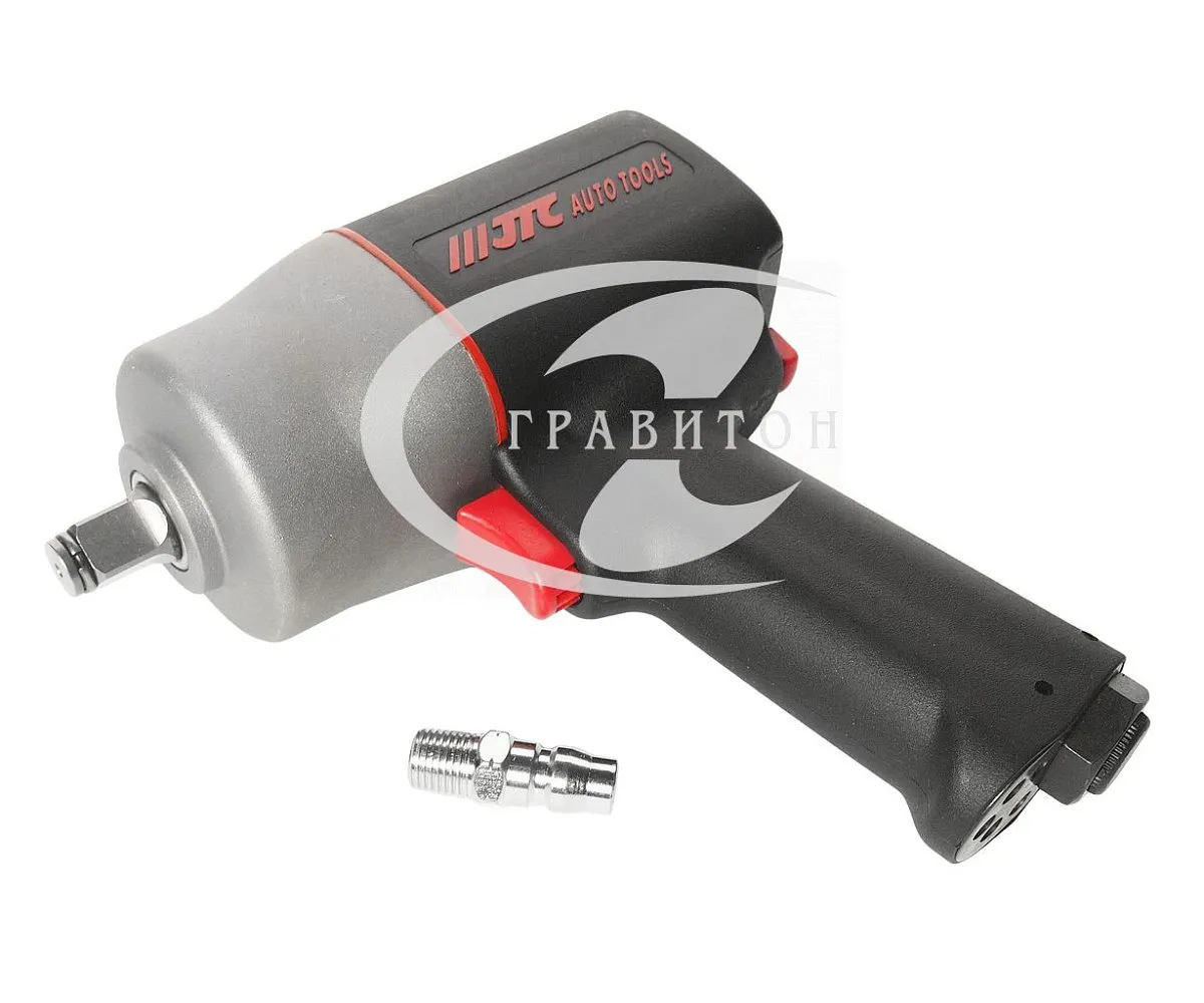 Пневмогайковерт ударный усиленный 1/2'' в пластиковом корпусе 1100 N/m, 6800об/мин,расх возд 150 L/m
