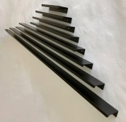 Ручка торцевая прямоугольная 160/200, ширина 32 мм (700), черный матовый